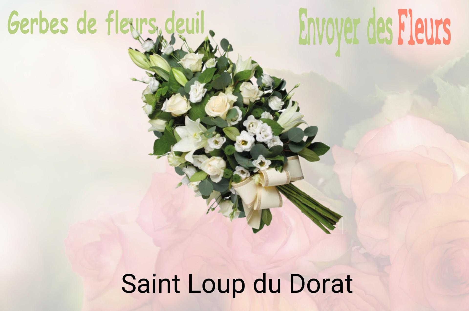 Gerbe de fleurs de deuil livrée à Saint-Loup-du-Dorat